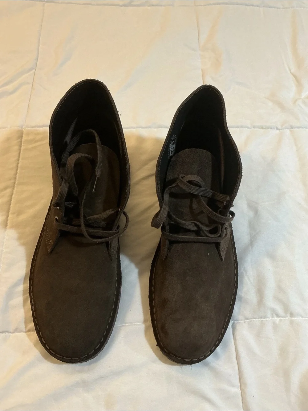 Clarks Men's Suede Chukka Boots in Dark Brown